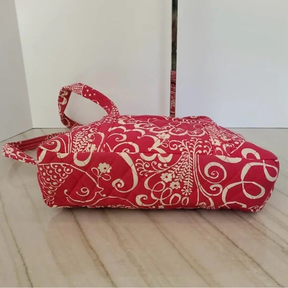 Vera Bradley • Retired Twirly Birds Pink Mini Hipster Bag - Picture 3 of 9